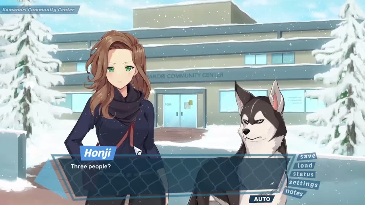 Meeting Honji outside the community center